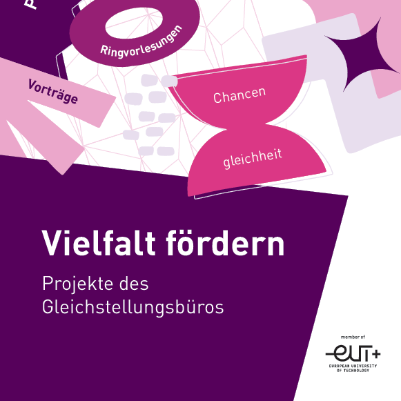 Cover mit lila asymmetrischen Formen
